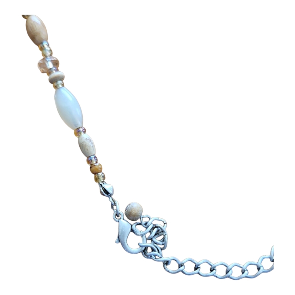 Floral Resin and Stone Vintage Choker - Picture 4 of 6